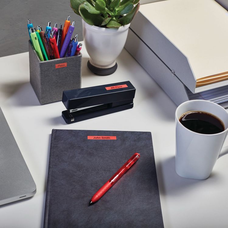 Dymo 40917 D1 9mm x 7m Black on Red Tape - Image 8