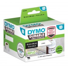 Dymo 2112284 LW Durable Barcode label 19mm x 64mm Black on White thumbnail 1
