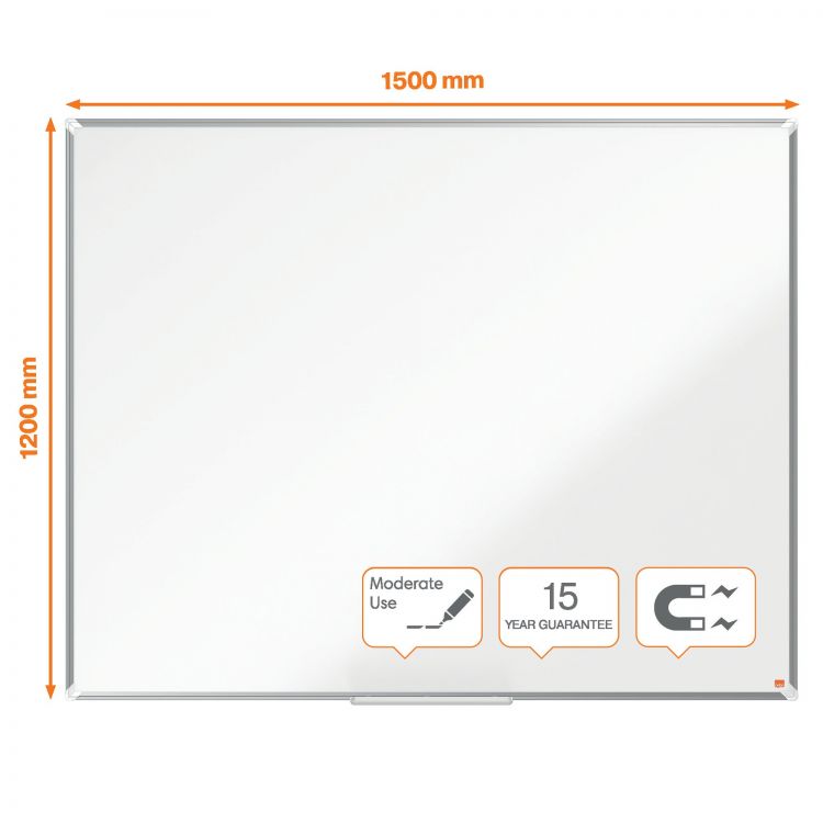 Nobo Premium Plus Steel Magnetic Whiteboard 1500x1200mm - Image 4