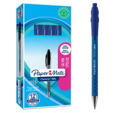 Paper Mate 2108213 FlexGrip Gel Pens Blue Pack Of 12 thumbnail 1