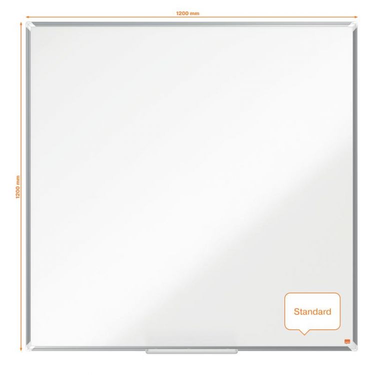 Nobo 1915168 Premium Plus Melamine Whiteboard 1200x1200mm - Image 2