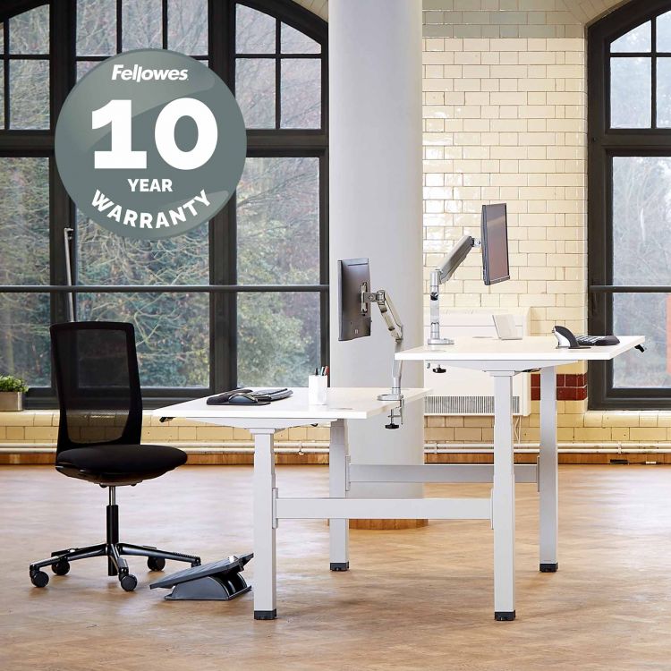 Fellowes Desktop White - 1600mm - Image 5