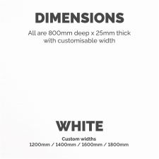 Fellowes Desktop White - 1600mm thumbnail 2