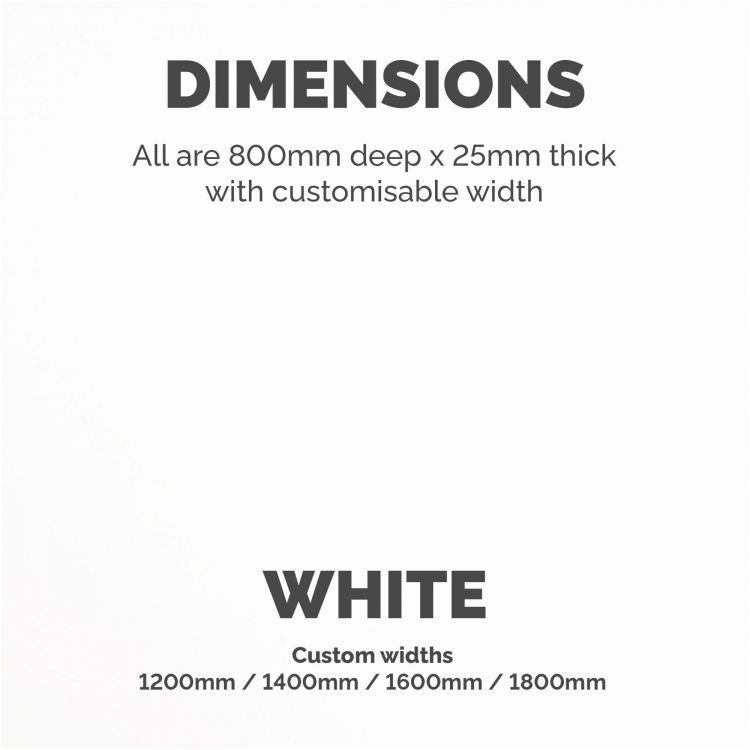 Fellowes Desktop White - 1600mm - Image 2