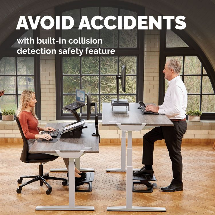 Fellowes Levado Height Adjustable Desk (Base Only) - White - Image 6