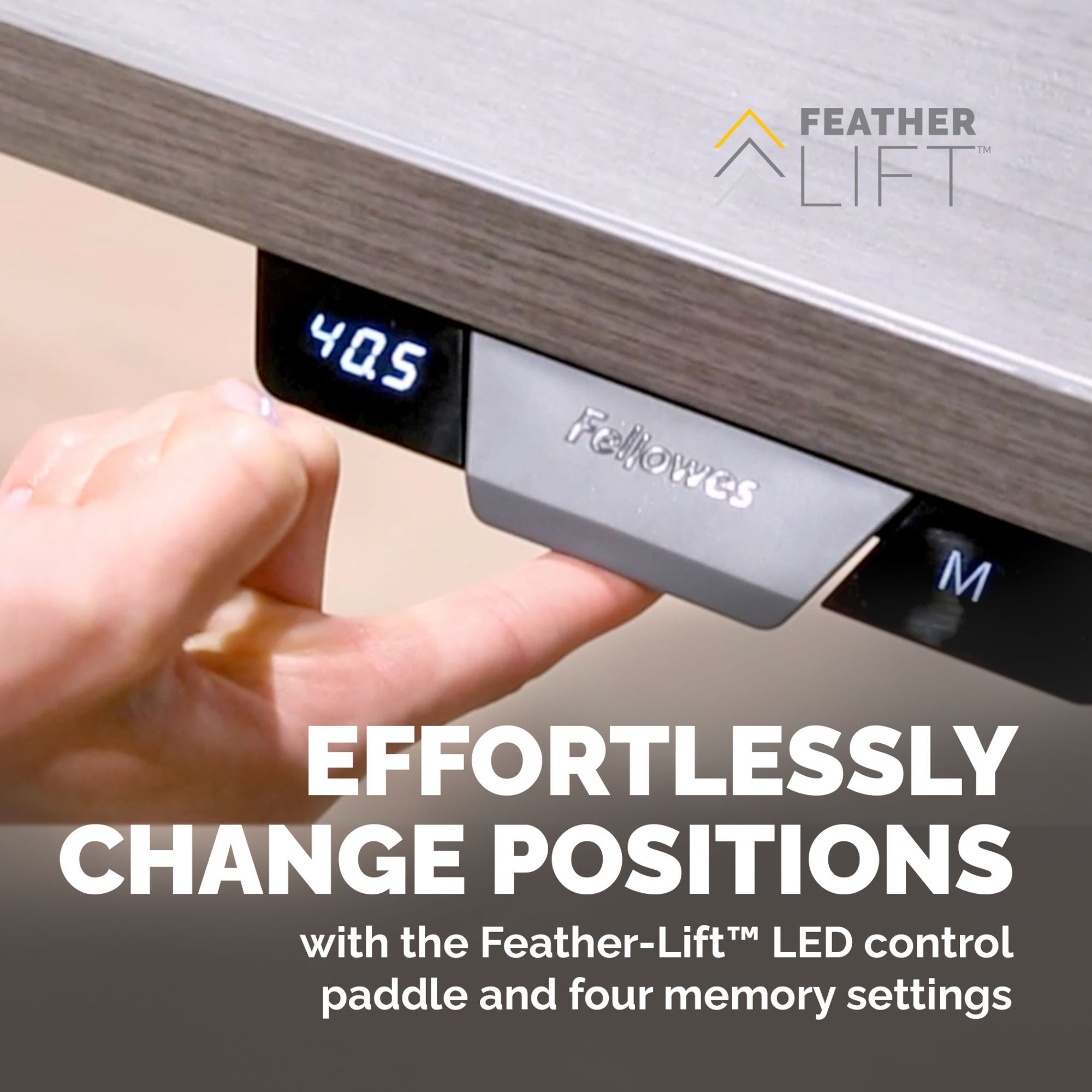 Fellowes Levado Height Adjustable Desk (Base Only) - Silver