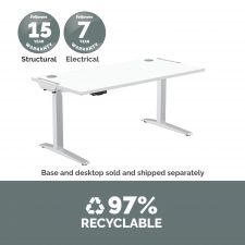 Fellowes Levado Height Adjustable Desk (Base Only) - Silver thumbnail 7