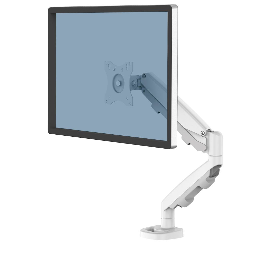 Fellowes 9683201 Eppa Single Monitor Arm - White