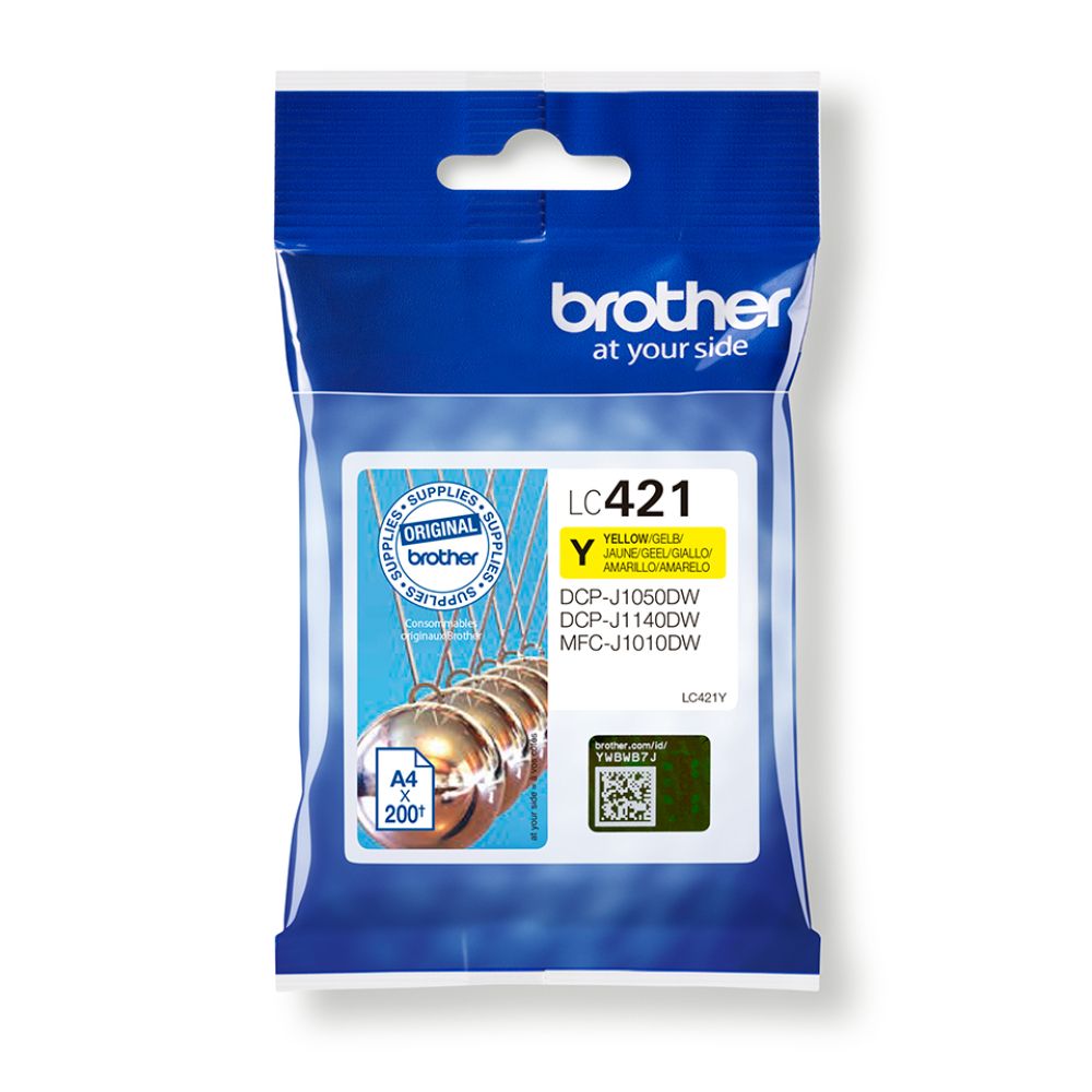 BROTHER LC421Y Yellow Ink Cartridge
