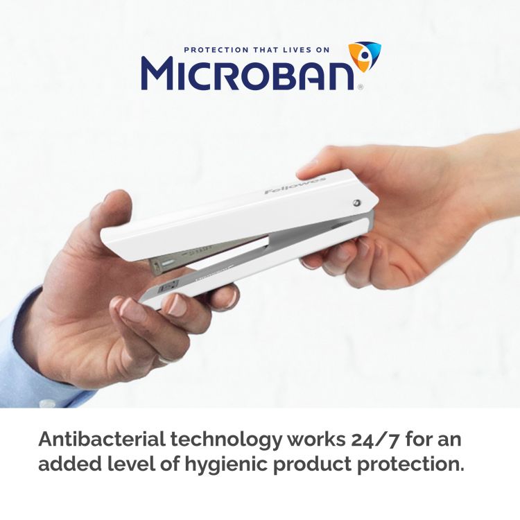 Fellowes LX820 20 Sheet Full Strip Stapler - White - Image 4