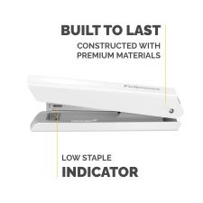 Fellowes LX820 20 Sheet Full Strip Stapler - White thumbnail 3
