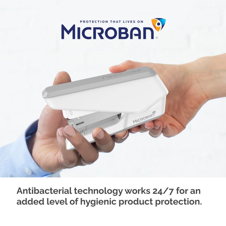 Fellowes LX840 25 Sheet Half Strip Easy Press Stapler - White - Image 5