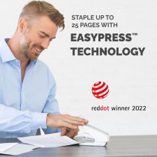 Fellowes LX840 25 Sheet Half Strip Easy Press Stapler - White thumbnail 6