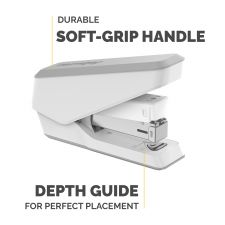 Fellowes LX840 25 Sheet Half Strip Easy Press Stapler - White thumbnail 2