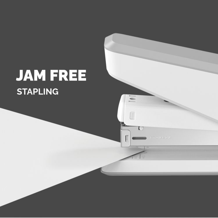Fellowes LX850 25 Sheet Full Strip Easy Press Stapler - White - Image 2