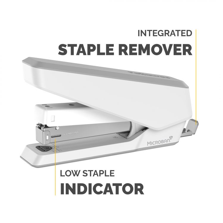 Fellowes LX850 25 Sheet Full Strip Easy Press Stapler - White - Image 5
