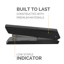 Fellowes LX820 20 Sheet Full Strip Stapler - Black thumbnail 3