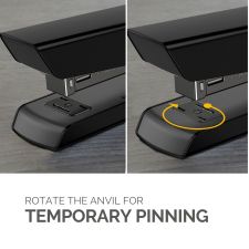 Fellowes LX820 20 Sheet Full Strip Stapler - Black thumbnail 5