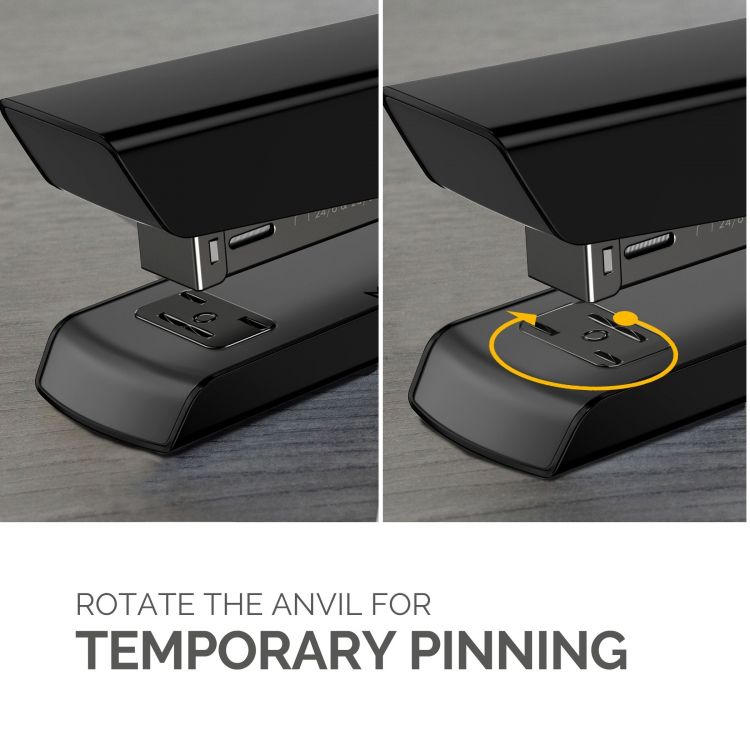 Fellowes LX820 20 Sheet Full Strip Stapler - Black - Image 5