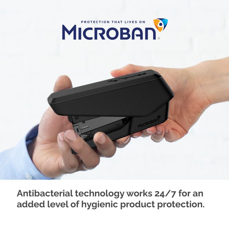 Fellowes LX840 25 Sheet Half Strip Easy Press Stapler - Black - Image 5