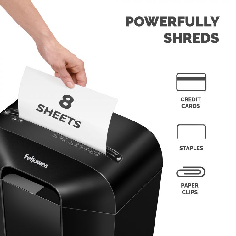 Fellowes Powershred LX41 Mini Cut Shredder - Image 3