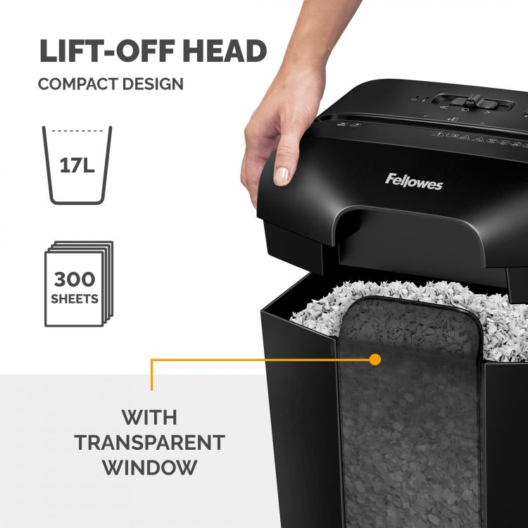Fellowes Powershred LX41 Mini Cut Shredder - Image 6