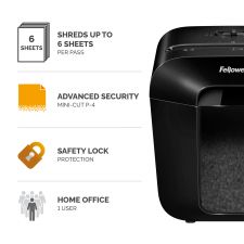 Fellowes Powershred LX25M Mini Cut Shredder thumbnail 5