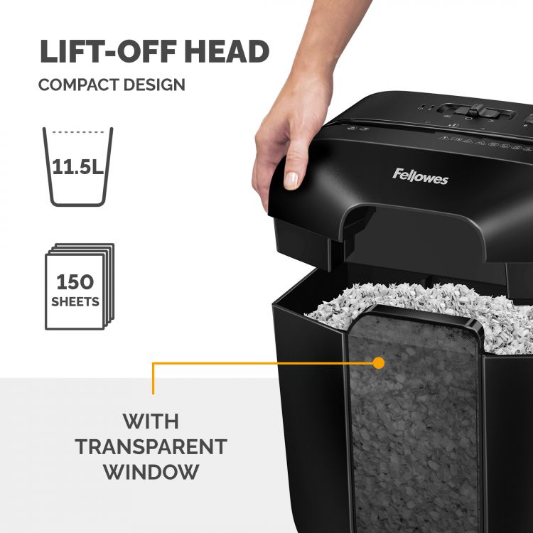 Fellowes Powershred LX25M Mini Cut Shredder - Image 4