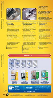 Avery L6013-20 Resistant Labels 20 sheets - 1 Labels per Sheet thumbnail 3