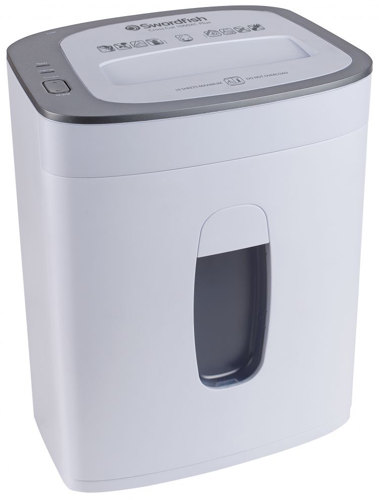 Swordfish 1000XC Plus 10 Sheet Cross Cut Shredder White - Image 4