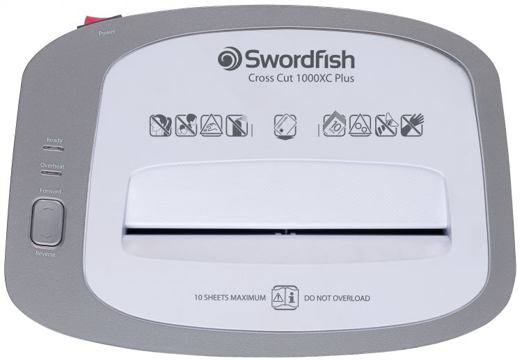 Swordfish 1000XC Plus 10 Sheet Cross Cut Shredder White