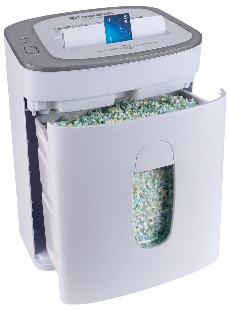 Swordfish 800XXC P-4 Cross Cut Shredder White - Image 3