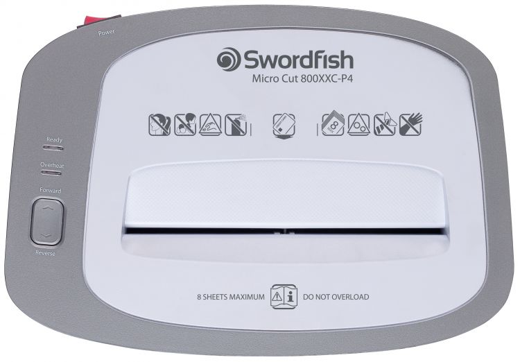 Swordfish 800XXC P-4 Cross Cut Shredder White - Image 2