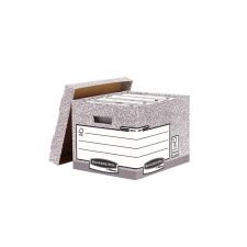 Bankers Box System Heavy Duty Storage Box Grey Pack of 10 thumbnail 1