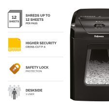 Fellowes Powershred 12C Cross Cut Shredder thumbnail 2