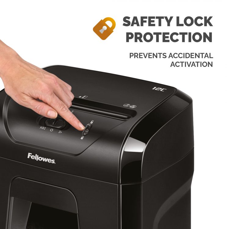 Fellowes Powershred 12C Cross Cut Shredder - Image 6