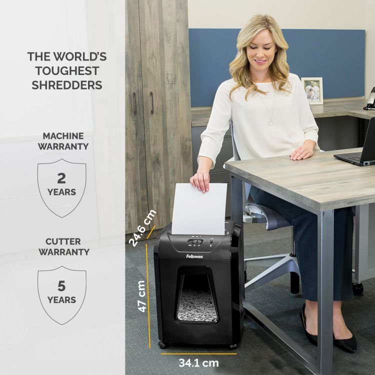 Fellowes Powershred 12C Cross Cut Shredder - Image 7