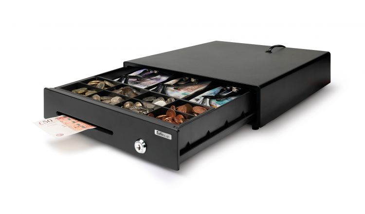 Safescan LD-3336 Low Duty Cash Drawer with 8 Coin and 3 Note Trays - Image 5