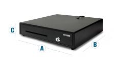 Safescan LD-3336 Low Duty Cash Drawer with 8 Coin and 3 Note Trays thumbnail 2
