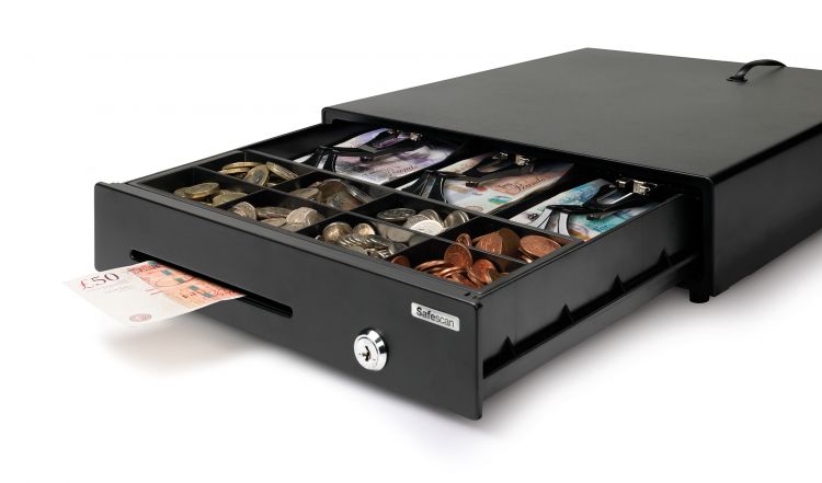 Safescan LD-3336 Low Duty Cash Drawer with 8 Coin and 3 Note Trays - Image 8
