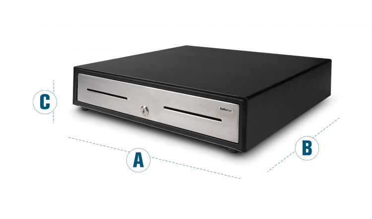 Safescan HD-4646S Heavy Duty Cash Drawer with 8 Coin and 4 Note Trays - Image 2