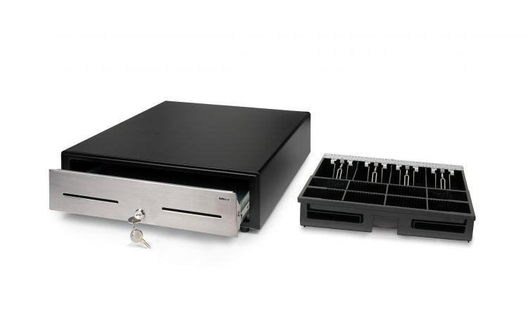 Safescan HD-4646S Heavy Duty Cash Drawer with 8 Coin and 4 Note Trays - Image 5