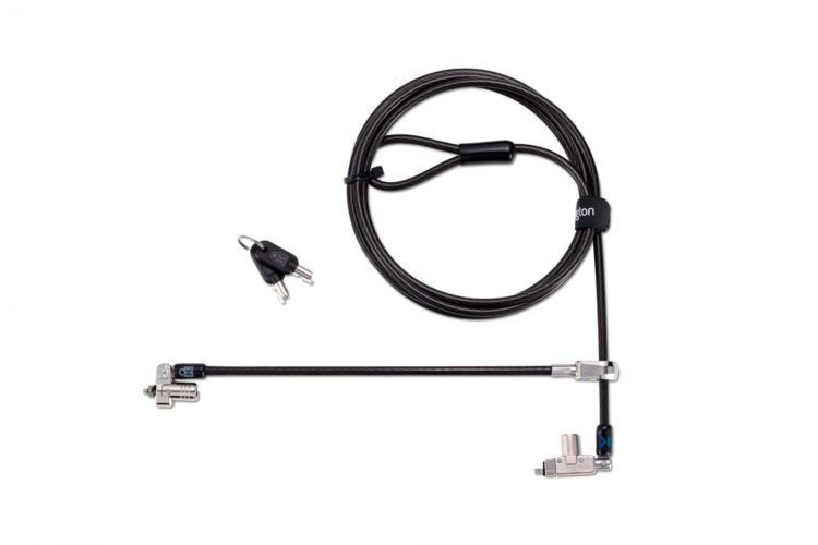 Kensington K60508WW Slim N17 2.0 Keyed Dual Head Laptop Lock for Wedge-Shaped Slots