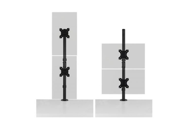 Kensington K53802WW Vertical Stacking Dual Monitor Arm - Image 3