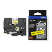 Brother HSE-661E 31mm Black on Yellow Heat Shrink Tube thumbnail 2