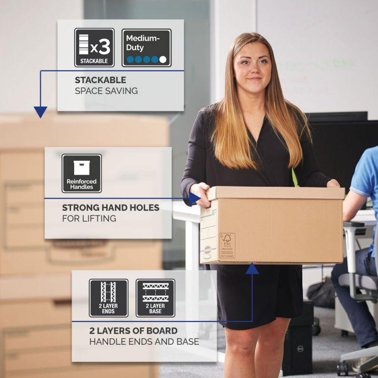 Bankers Box 4470701 Earth Large Storage Box Pack of 10 - Image 7