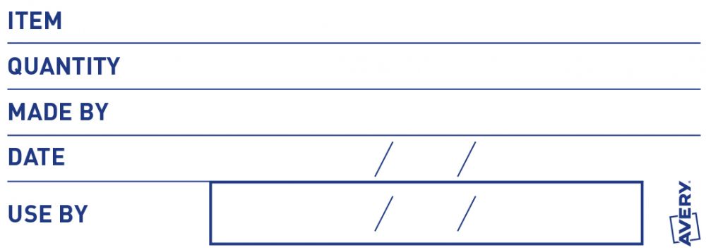 Avery Food Traceability Labels 300 Pre-printed Labels per Roll