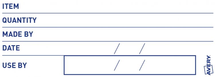 Avery Food Traceability Labels 300 Pre-printed Labels per Roll