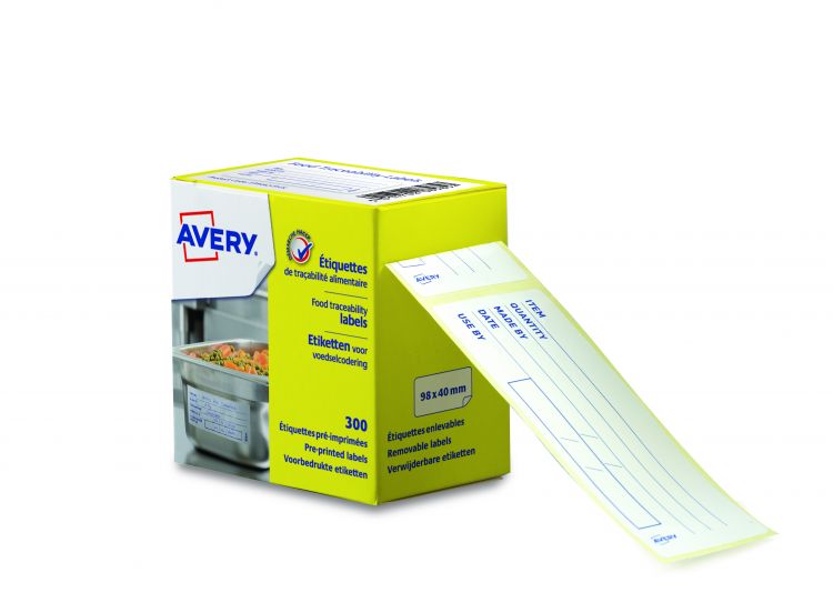 Avery Food Traceability Labels 300 Pre-printed Labels per Roll - Image 2