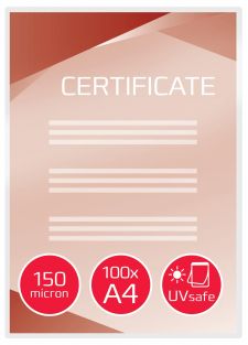 GBC IB611032 A4 UVSafe Gloss Pouch 150 Micron 100Pk thumbnail 2